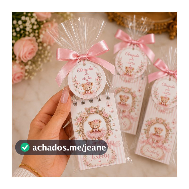 Kit Com 20 Lembrancinhas Maternidade Bloquinhos Anotações Personalizados com nome e Tema Desejado