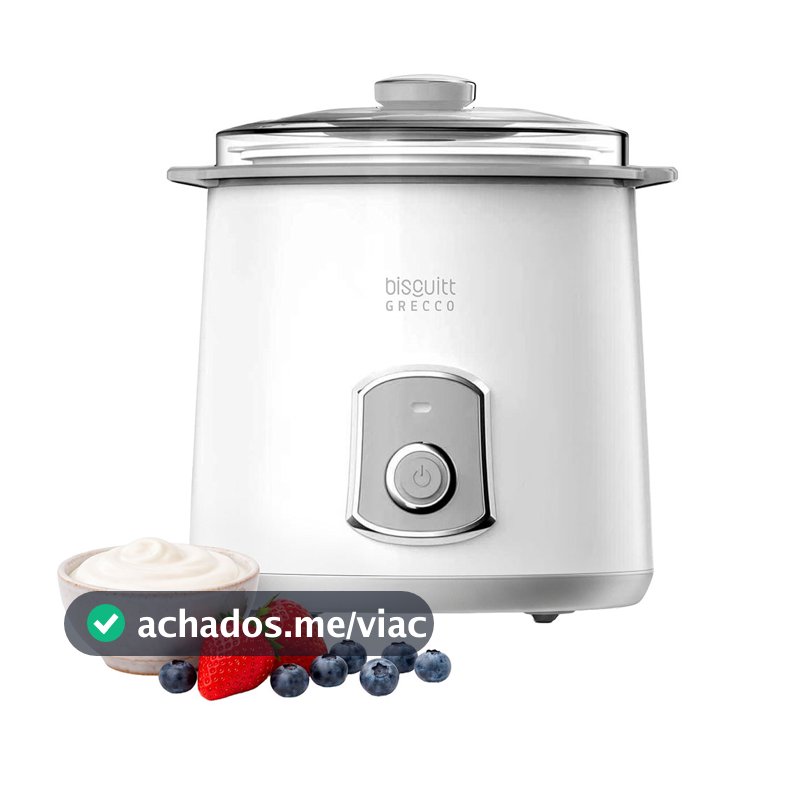 Iogurteira Elétrica 2 Litros Com Dessorador Iogurte Grego Biscuitt Grecco 2 em 1