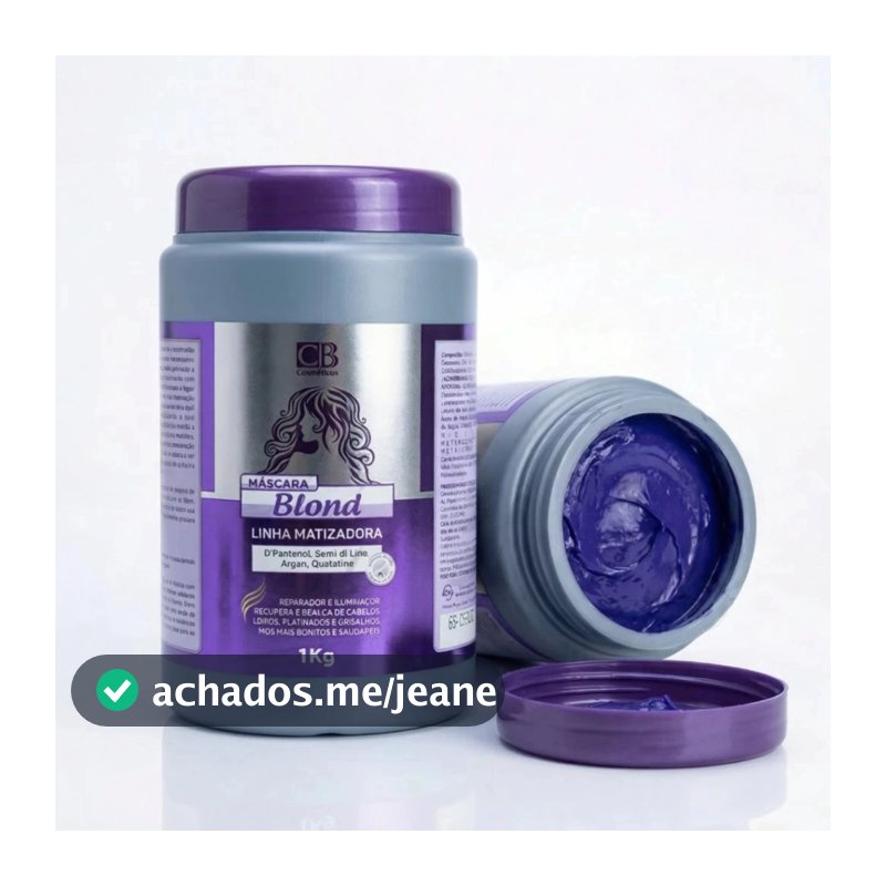 Blond Máscara Matizadora CBB 1kg Loiros Platinados Profissional!