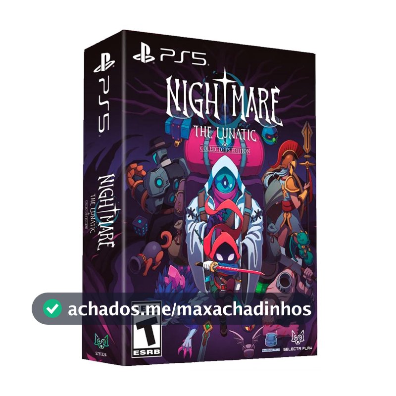 Nightmare The Lunatic Collectors Edition PS5 Midia Fisica