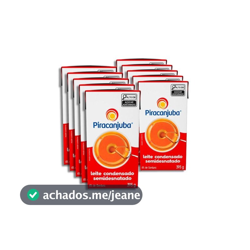 Kit c/ 10 Leite Condensado 395g Piracanjuba