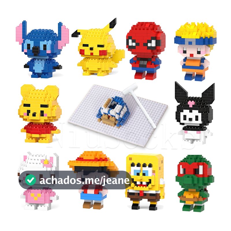Brinquedos educativos infantis cartoon pequenos blocos de construção presentes de aniversário para homens e mulheres