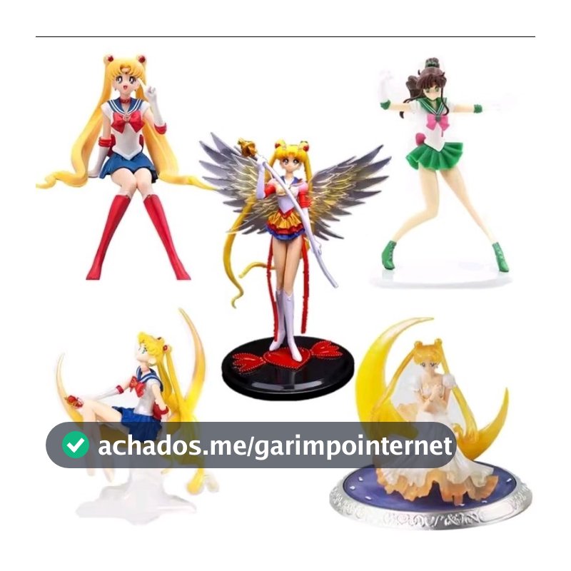 Boneca estatueta Decoração Anime Sailor moon em PVC vários modelos
