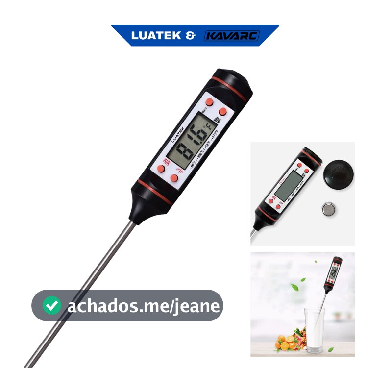 Termômetro de Cozinha LUATEK LWJ-144 - Leitura Instantânea -50°C a +300°C
