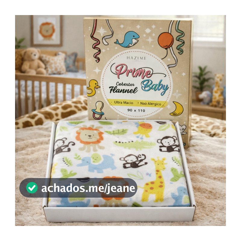 Cobertor Bebê Flannel Hazime 90x110cm Manta Infantil Microfibra Macia Quentinha Para Berço Carrinho