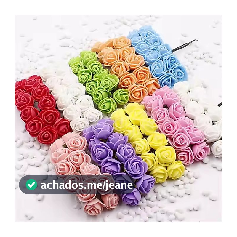 Kit com 72 Mini Rosinhas de E.V.A. Para Decoração Artesanato