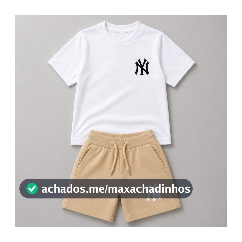 Conjunto Masculino Estiloso Modinha Kit Camisa Bermuda Masculino Kit Conjunto Masculino infantil