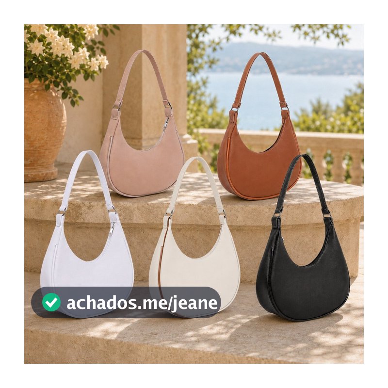 BOLSA FEMININA DE OMBRO BOLSA FEMININA DE MÂO MEIA LUA  LANÇAMENTO EM NOSSA LOJA ENVIO IMEDIATO