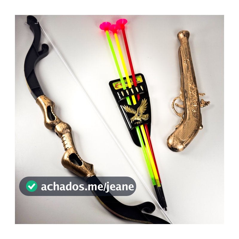 Conjunto Arco e Flecha Infantil com Acessórios Diversão e Aventura para Pequenos Guerreiros ACG