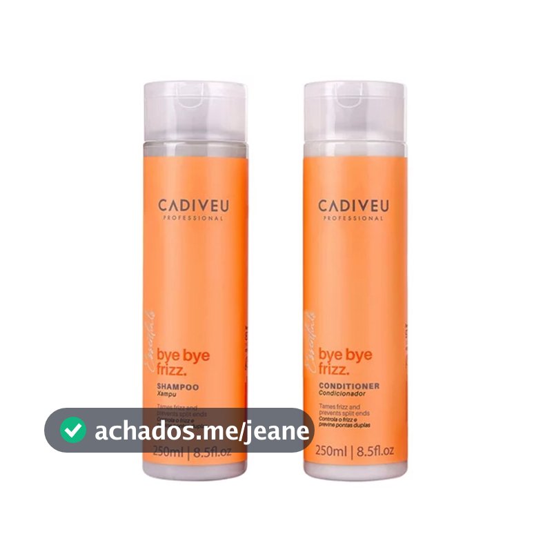 Cadiveu Essentials KIT Bye Bye Frizz Shampoo 250ml + Condicionador 250ml