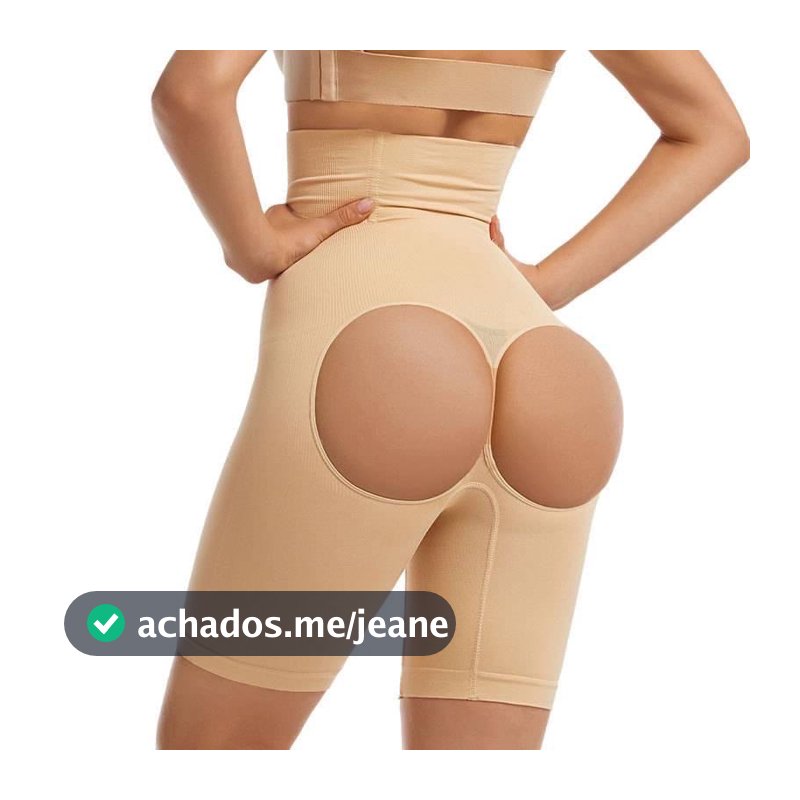 Calcinha short cinta levanta empina bumbum 4 BARBATANAS zero barriga modeladora 2 em 1(FIO DENTAL)