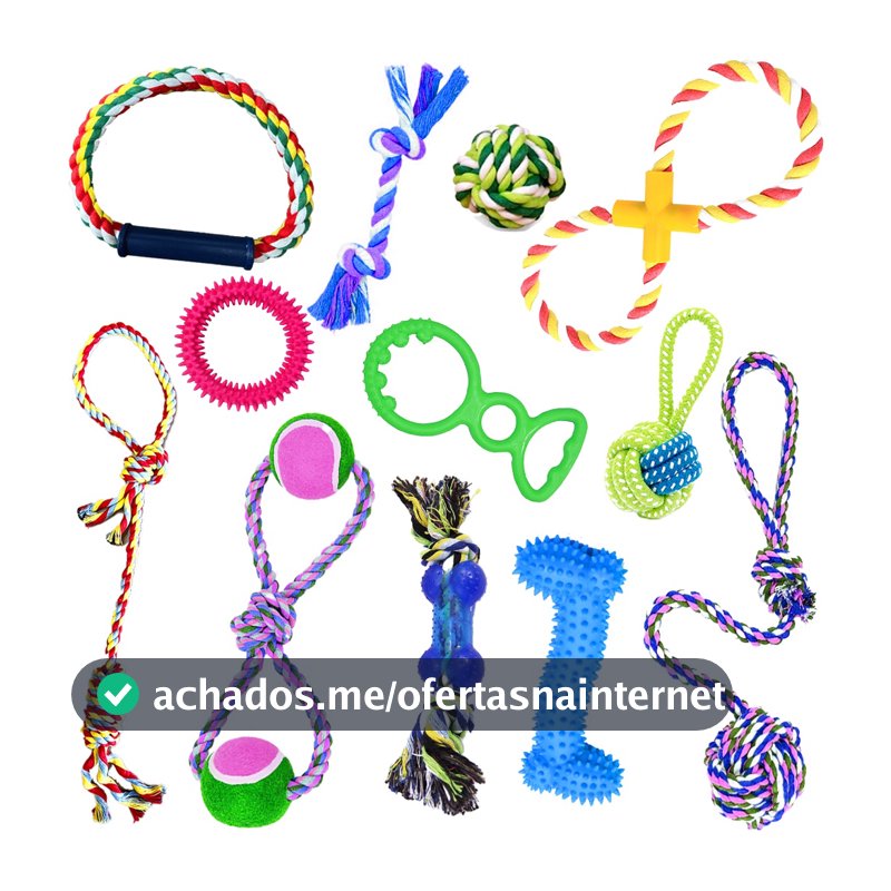BRINQUEDO PET MORDEDOR PUXADOR CORDA BOLA CÃES CACHORRO INTERATIVO RESISTENTE REFORÇADO