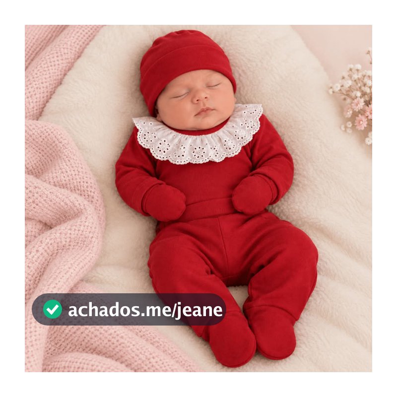 kit Conjunto Maternidade RN 4 Peças Suedine Egípcio 100% algodão Body Renda Calça Mijão Touca Luvas