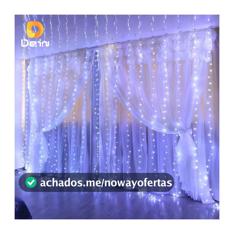 Cortina 300 Leds Branca 3x3 Metros Festa/ Casamento Eventos/Natal