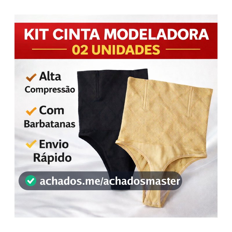 kit Até 3 Calcinhas Modeladoras Afina Cintura Barriga Zero Reduz Medidas Cinta Pos Parto Cos Duplo Barbatanas Fio Dental