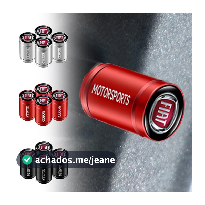 4pcs Pneus De Alumínio Para Carros Anti-Pó Tampa Cilíndrica Esportiva Fiat Panda Bravo Punto Croma 500 595 Acessórios De Estilo De Carro