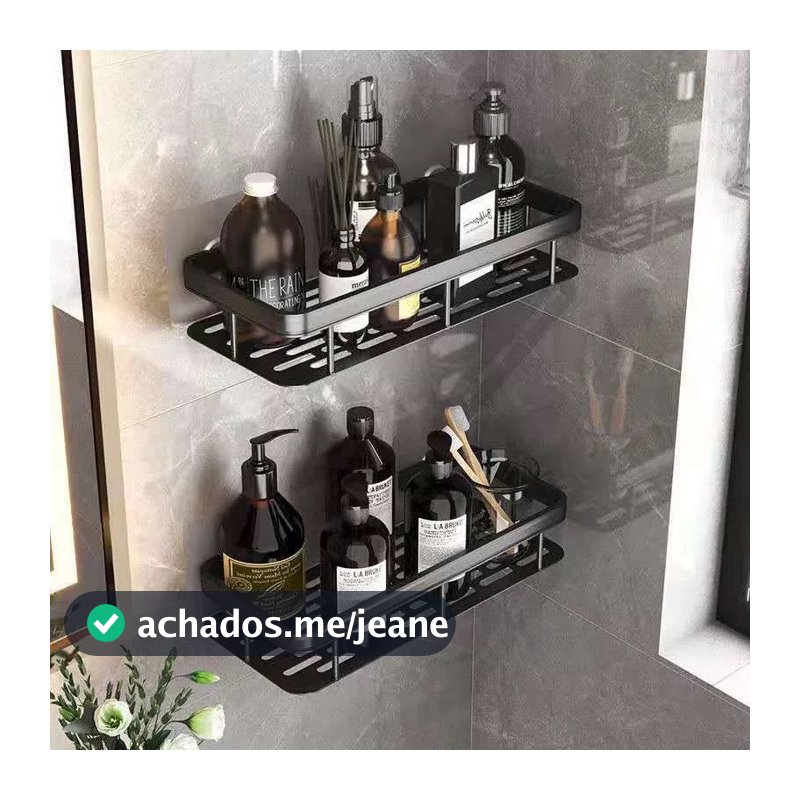 1/2 Peças Suporte de Canto e Reta Porta Shampoo Prateleira Para Banheiro Organizador com Adesivo