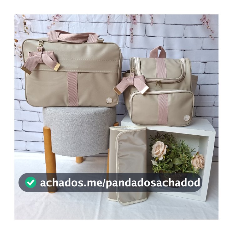 kit bolsa bebê de maternidade menino menina com mochila 2 em 1
