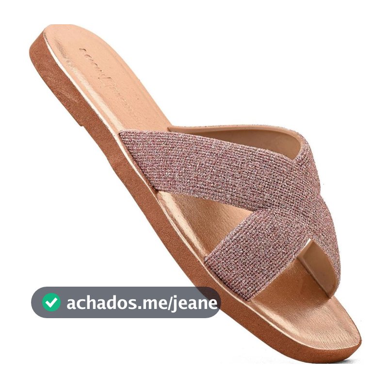 Sandália Feminina Slide Conforto Microexpandido Leve Antiderrapante