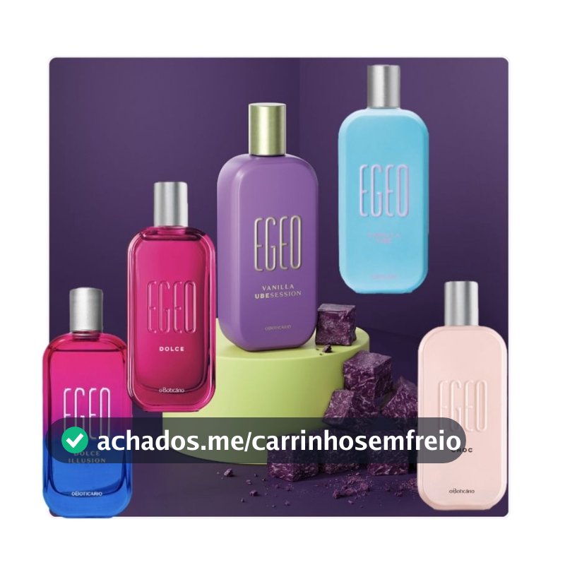 EGEU CHOC high COGU DOLCE VANILLA ILLUSION BANANA colonia o boticario FEMENINOS