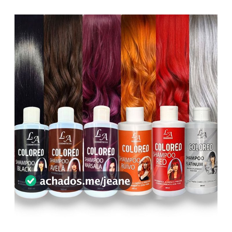 Shampoo Tonalizante Colored 100% Natural Super Indicado