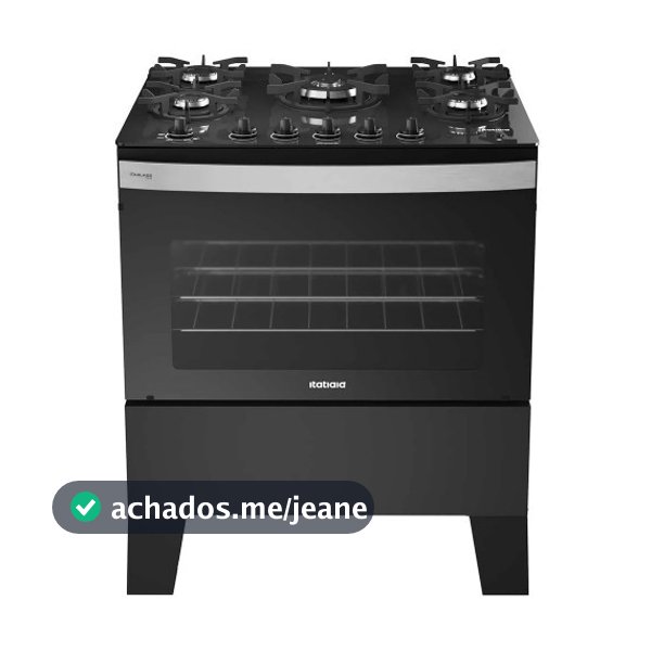 Fogão de Piso Itatiaia 5 Bocas TC Itaglass Plus