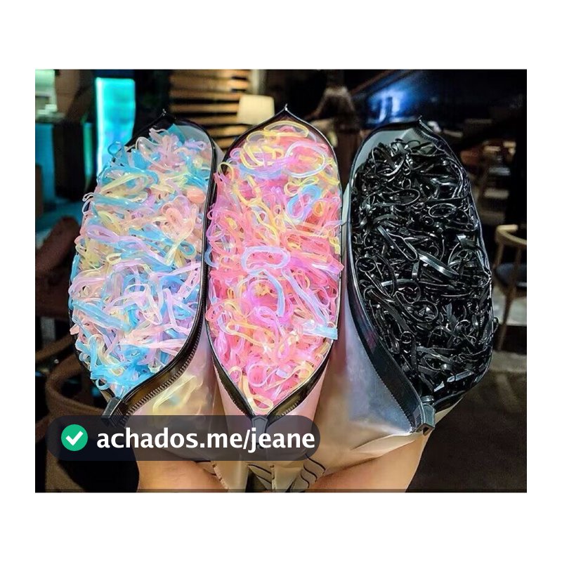 1000/2000Pcs/Pack Acessórios Para Porta Rabos De Pônei De Borracha Meninas Elásticas Descartáveis Coloridas