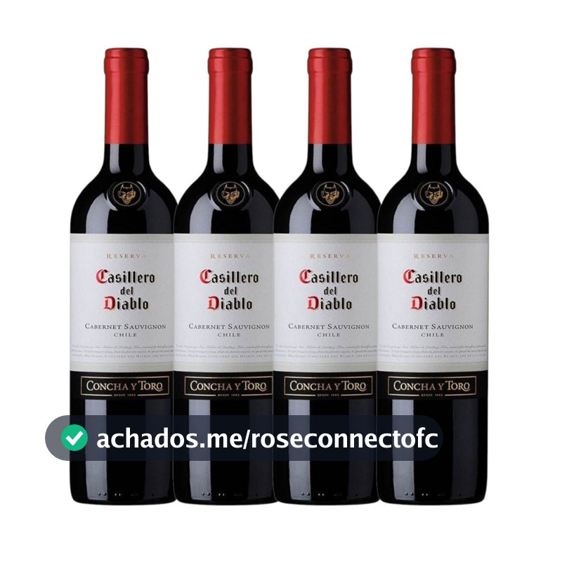 Kit 04 Vinhos Casillero Del Diablo Cabernet Sauvignon 750ml