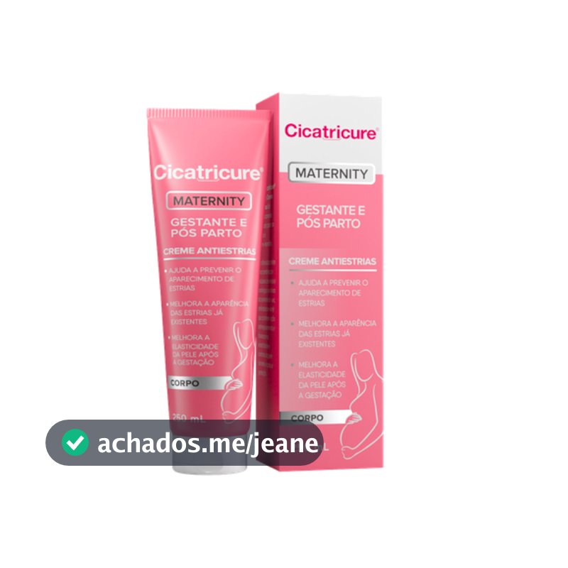 Creme Antiestrias Gestante e pós Parto Maternity Cicatricure 250g