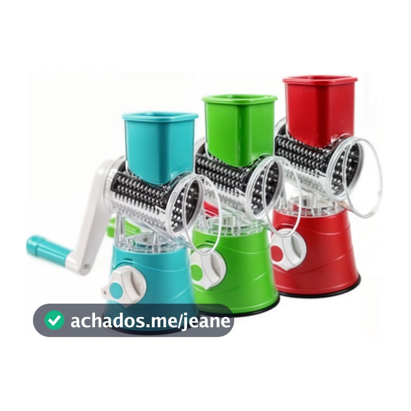 FATIADOR Manual de Legumes Giratório Multiuso Inox 3 em 1