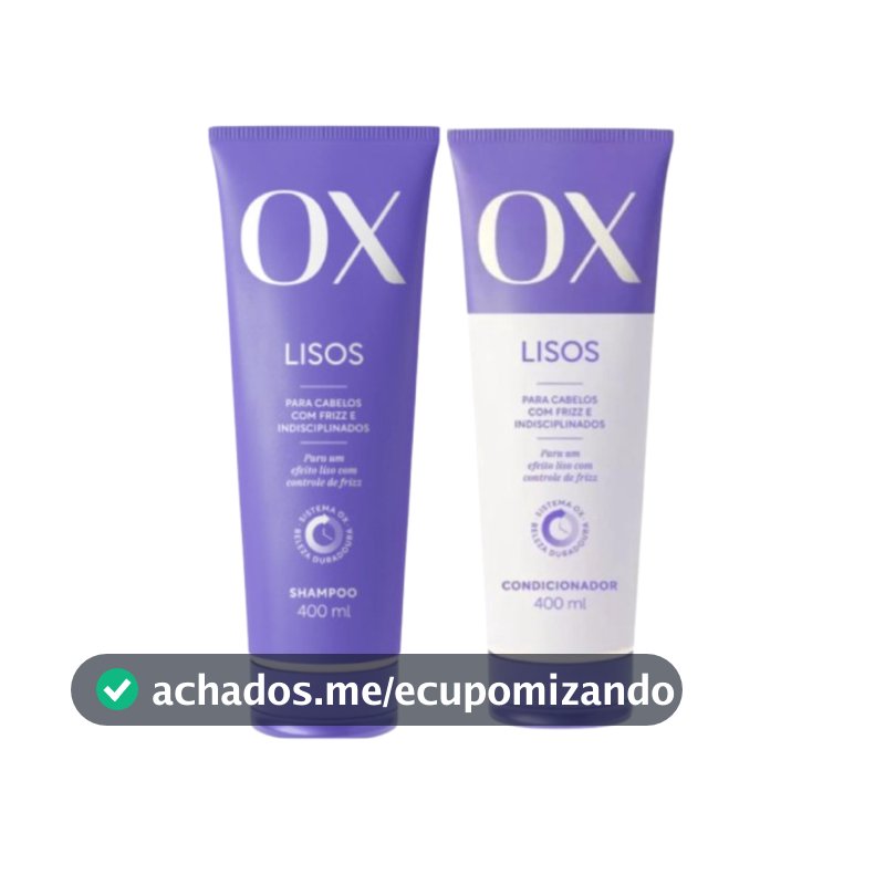 Kit Shampoo + Condicionador  OX Lisos 400ml