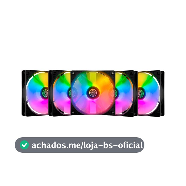Kit Ventoinhas TGT Striker, Rainbow, 5x120mm, TGT-STK5-BLRBW
