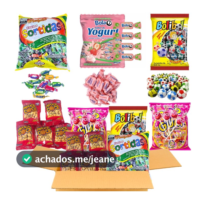 Kit 30 Sacolinha Guloseimas Festa Decoração 180 Doces Lembrancinha