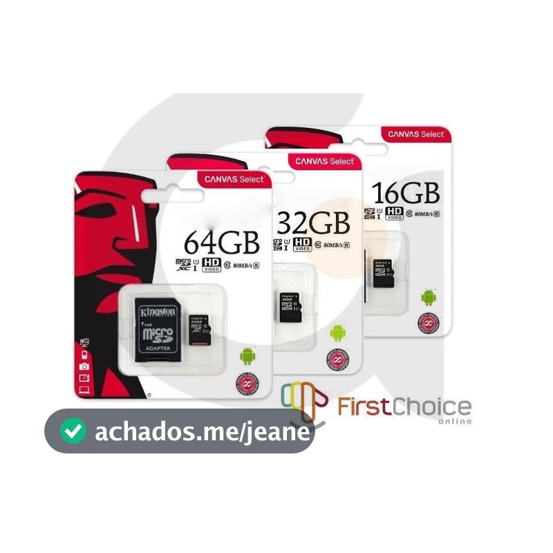 Cartão De Memória Kingston De Alta Velocidade 100 Mb/s UHS IClass 10 microSDHC 16GB 32GB 64GB 128GB 256GB 512GB SD/TF Am