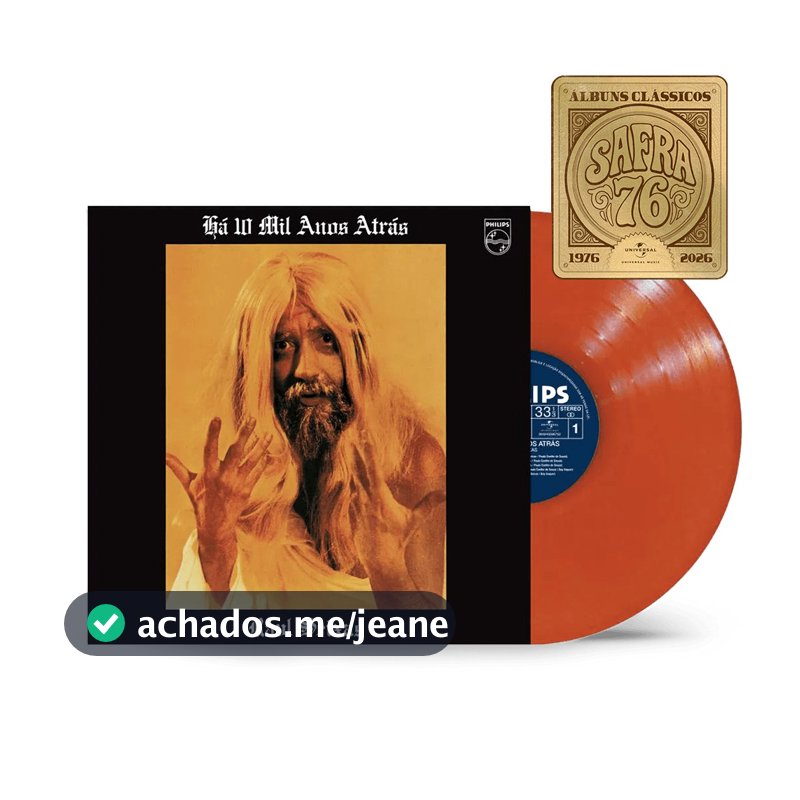 Vinil Raul Seixas - Há Dez Mil Anos Atrás (Laranja)