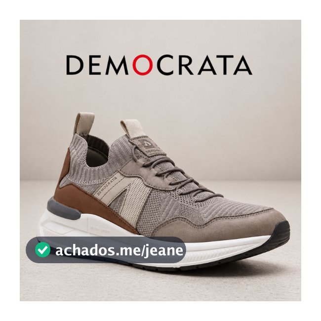 Tênis Masculino Casual Democrata Brad Ultra Light Tênis Masculino Original Sapatênis Confortável