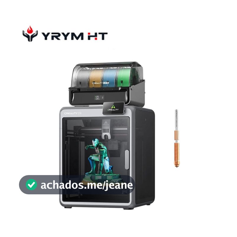CREALITY Impressora 3D K2 Combo, Impressão Multicolor com CFS, Alta Velocidade de 600 mm/s