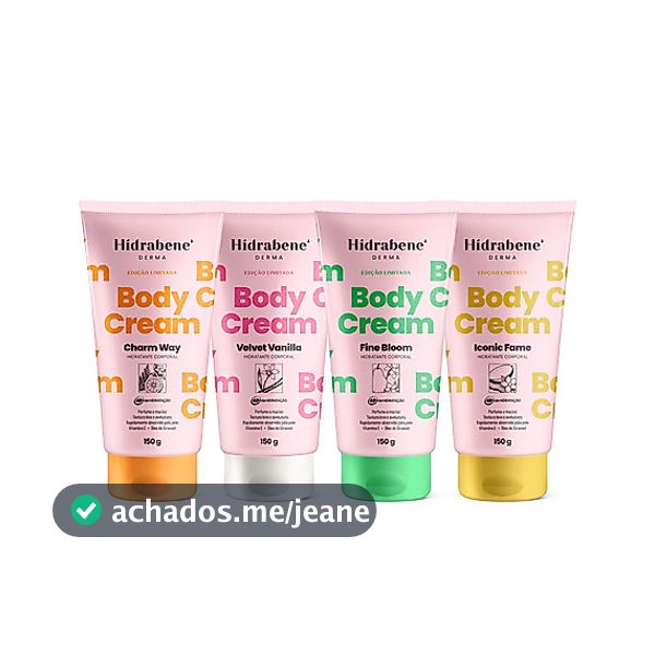 KIT 4 Body Cream - 150g - Hidratante Corporal