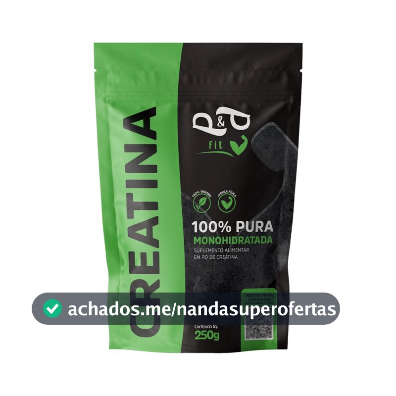 Creatina 250g 100% Pura Monohidratada - P&P FIT
