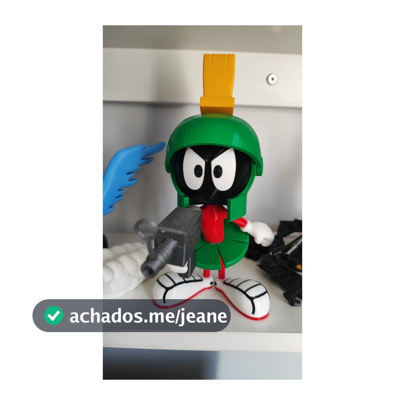 Boneco Marvin Colecionável Alienígena Marciano Verde