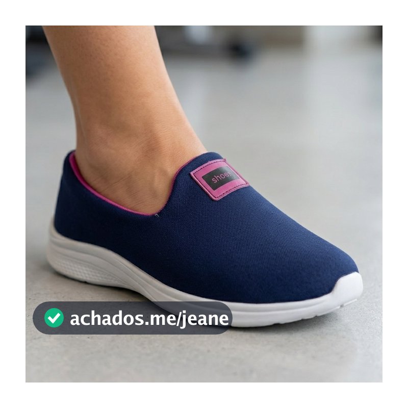 Tênis Feminino Calce Fácil Esportivo Slip On Casual confortável caminhada Academia (35 ao 40)