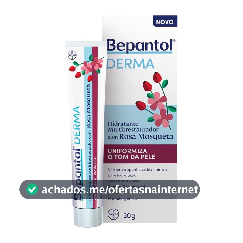 Bepantol Derma Pink Mosqueta , Hidratante Multi-Restorer Hipoalergênico , 20g