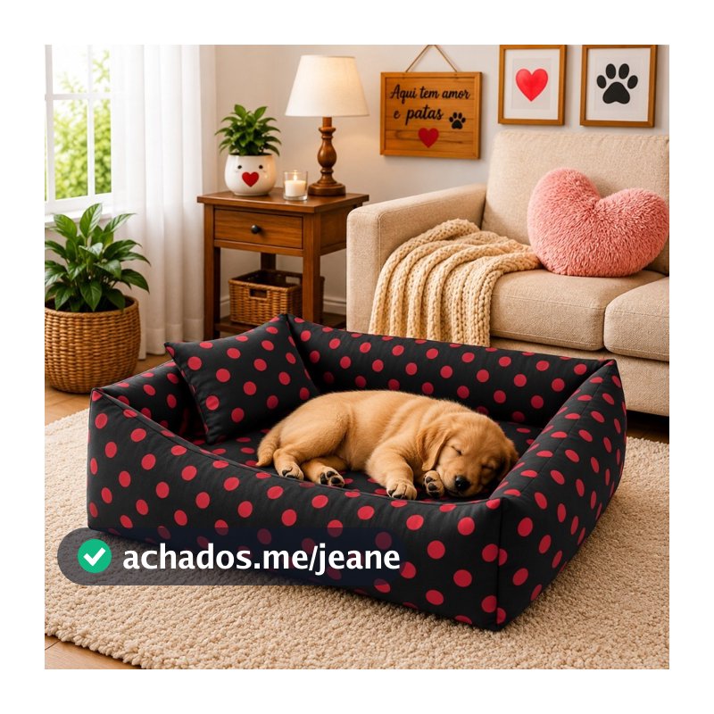 Cama para Cachorro e Gato Luxo Pet M G GG + Travesseiro de Brinde.
