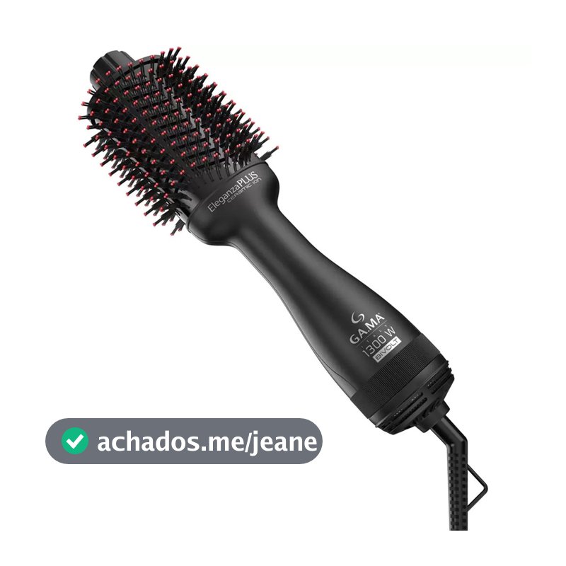 Escova Secadora Eleganza Plus Ceramic Ion Gama 1300W Bivolt