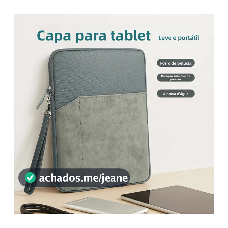 Capa protetora para Tablet PC de 11 e 13 polegadas, à prova d'água à prova de choque, compatível com iPad.