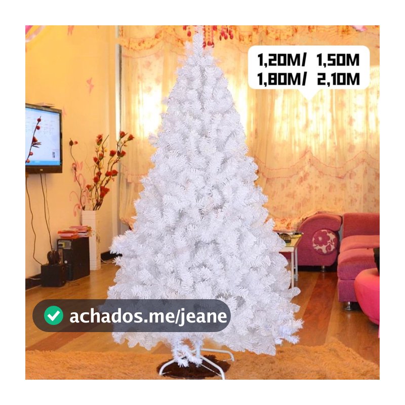 Árvore de Natal ( Medio/Grande ) Pinheiro Branca  1.2M /1.50M /1.80M /2.10M