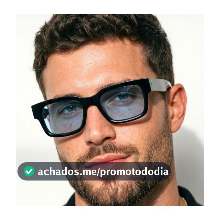 Óculos de Sol Quadrado Premium Elegante Acetato Vintage Blogueira Tendencia uv400 Masculino Feminino