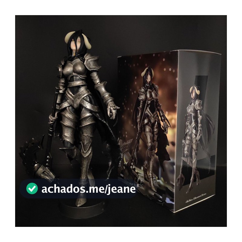 24cm Japão Anime Overlord Figura De Ação Albedo Armadura Menina PVC Figuras Modelo Estátua Desktop Coleção Decoração Bon