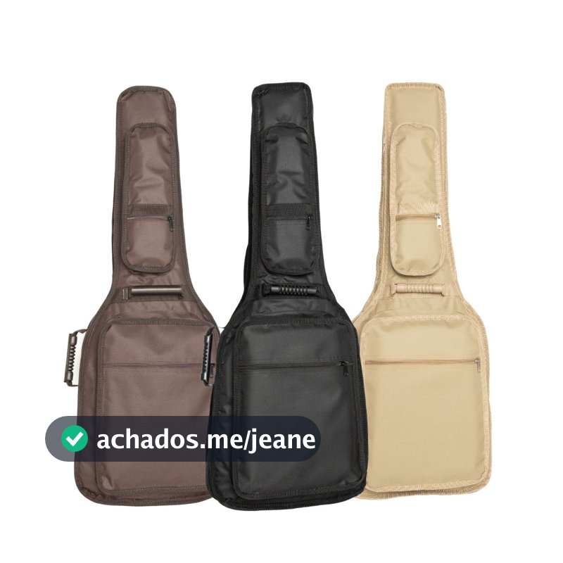 Capa Bag Guitarra Acolchoada Luxo 2 Bolso Cargo Premium