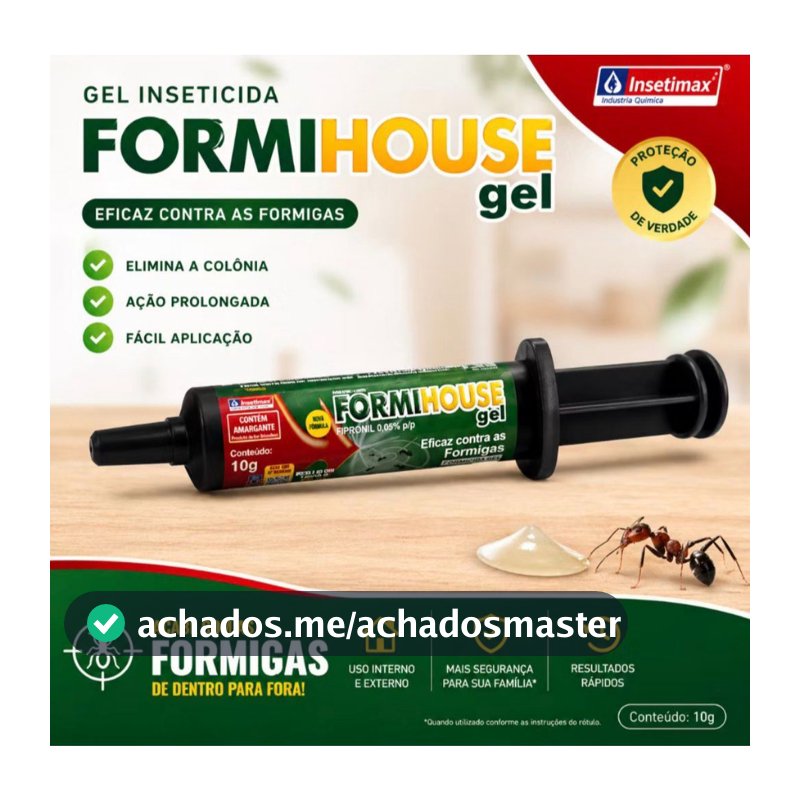 FORMIHOUSE GEL Controle Total de Formigas em Poucos Dias